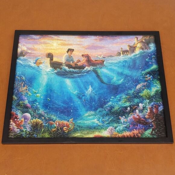 Framed Disney Pixar "The Little Mermaid" Picture Puzzle - Picture 2 of 7